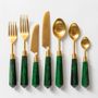 Decorative objects - Emerald cutlery set (7-piece set) - ISHELA EUROPA LDA