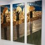 Paintings - Triptych “At the edge of the water” - VALERIE COLAS DES FRANCS
