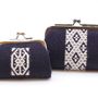 Clutches -  MINI POUCH WITH “GAMAGUCHI” STYLE CLOSURE - HIROSAKI KOGIN INSTITUTE