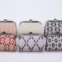 Clutches -  MINI POUCH WITH “GAMAGUCHI” STYLE CLOSURE - HIROSAKI KOGIN INSTITUTE