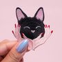 Jewelry - Iron-on embroidery cuddly cat - MALICIEUSE