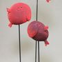 Sculptures, statuettes et miniatures - POISSON VOLANT ROUGE - MALIFANCE