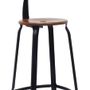 Stools for hospitalities & contracts - Nicolle® Chair H75cm Wood and Metal - NICOLLE CHAISE