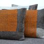 Fabric cushions - Hand Made Felt Cushion, natural dye - GHISLAINE GARCIN MAILLE&FEUTRE