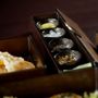Caskets and boxes - Long Rectangle Bento Box, brown and gold - MYGLASSSTUDIO