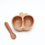 Decorative objects - SET OF BABY DISH AND MASH SPOON OF APPLE TREE - CHITOSE