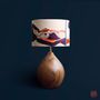 Design objects - Télia lamp, embroidery lampshade - LOU DE PRAY