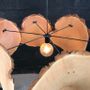Decorative objects - chandelier made of wood slices - DECO-NATURE