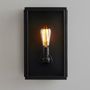 Wall lamps - Medium Box Wall Light, Weathered Brass - ORIGINAL BTC