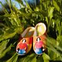 Shoes - Woman's slippers “Girl in the Country” 1701, home shoes, home wear - RXBSHOES