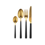 Kitchen utensils - Cutlery set black/gold - COZY LIVING COPENHAGEN