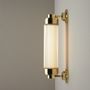 Wall lamps - Pillar Offset Wall Light, Polished Brass - ORIGINAL BTC