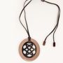 Jewelry - Oval pendant in hoof and lacquer - L'INDOCHINEUR PARIS HANOI