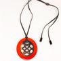 Jewelry - Oval pendant in hoof and lacquer - L'INDOCHINEUR PARIS HANOI