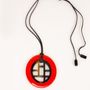 Jewelry - Oval pendant in hoof and lacquer - L'INDOCHINEUR PARIS HANOI