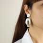 Bijoux - Natural Horn Earrings - L'INDOCHINEUR PARIS HANOI