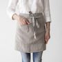 Kitchen linens - STONE WASHED LINEN APRONS - LINENME