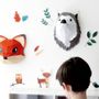 Other wall decoration - Paper Decorations - “Easy Peasy” Wolf & Fox Trophy - AGENT PAPER