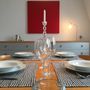 Table linen - MEANDER Table cloth - FORTSCHRITT BERLIN / HOFFMANN LEINENWEBEREI