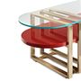 Coffee tables - PALM OVAL COFFEE TABLE - MARIONI