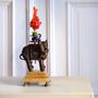 Objets de décoration - Objet décoratif Bronze éléphant, corail de bambou - DUPONT BERLIN