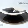 Platter and bowls - BLACK&WHITE - POTOMAK STUDIO