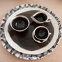 Platter and bowls - BLACK&WHITE - POTOMAK STUDIO