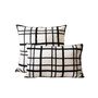 Fabric cushions - ADIRA Embroidered Cushion cover - NO-MAD 97% INDIA