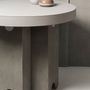 Other tables - OSSICLE LEATHER ROUND SIDE TABLE - GIOBAGNARA