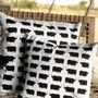 Fabric cushions - TSODILO BLACK RHINO CUSHION - SOMETHING SINCERE