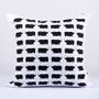 Fabric cushions - TSODILO BLACK RHINO CUSHION - SOMETHING SINCERE