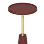 Other tables - SORRENTO LEATHER SIDE TABLE - GIOBAGNARA