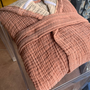 Bed linens - COTTON MUSLIN BLANKET AND BEDSPREAD - NADIA DAFRI PARIS