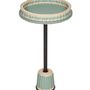 Other tables - MATISSE LEATHER & RATTAN SIDE TABLE - PIGMENT FRANCE BY GIOBAGNARA