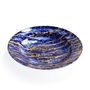 Formal plates - Limoges porcelain blue and gold Magma table art collection - NON SANS RAISON PORCELAINE DE LIMOGES