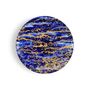 Assiettes de réception  - Collection d'art de la table Magma bleu et or en porcelaine de Limoges - NON SANS RAISON PORCELAINE DE LIMOGES