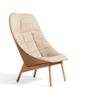 Office furniture and storage - Uchiwa Lounge chair and ottoman - HAY