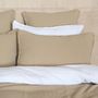 Bed linens - Menorca bed cover cotton gauze Mastic - MAISON D'ÉTÉ