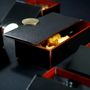 Caskets and boxes - Small rectangular bento box, black and red - MYGLASSSTUDIO