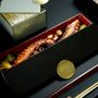 Caskets and boxes - Long Rectangle Bento Box, Black and Red - MYGLASSSTUDIO