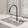 Kitchen taps - Times | 3-hole sinkmixer with great swing spout and pull-out aerator - RVB