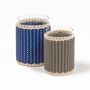 Vases - WIDEVILLE LEATHER & RATTAN CANDLE HOLDERS - PIGMENT FRANCE BY GIOBAGNARA