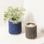 Vases - WIDEVILLE LEATHER & RATTAN CANDLE HOLDERS - PIGMENT FRANCE BY GIOBAGNARA