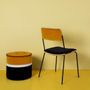Chairs - VELVET CHAIR AND STEEL DOUBLE SET - MAISON SARAH LAVOINE