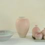 Decorative objects - Violet bowl, pink vases and a little square tray - CHRISTIANE PERROCHON