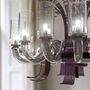 Hanging lights - LEONARDO Murano Glass Chandelier - PIUMATI MURANO GLASS LIGHTING