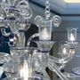 Hanging lights - PUCCINI Oval Murano Glass Chandelier - PIUMATI MURANO GLASS LIGHTING