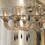 Hanging lights - CELLINI Oval Murano Glass Chandelier - PIUMATI MURANO GLASS LIGHTING