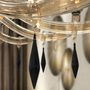 Hanging lights - CELLINI Oval Murano Glass Chandelier - PIUMATI MURANO GLASS LIGHTING