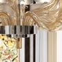 Hanging lights - TIEPOLO Murano Glass Chandelier - PIUMATI MURANO GLASS LIGHTING